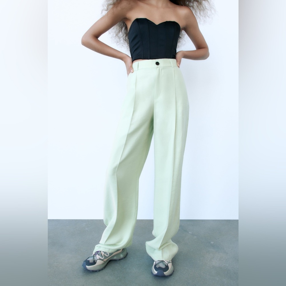Zara Full Length Pant Green